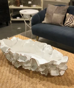 Made Goods Coco Tray White With Gold Faux Coral 11 Made Goods Coco Tray White With Gold Faux Coral