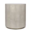 Made Goods New Arrivals Cara Side Table Sand Faux Shagreen