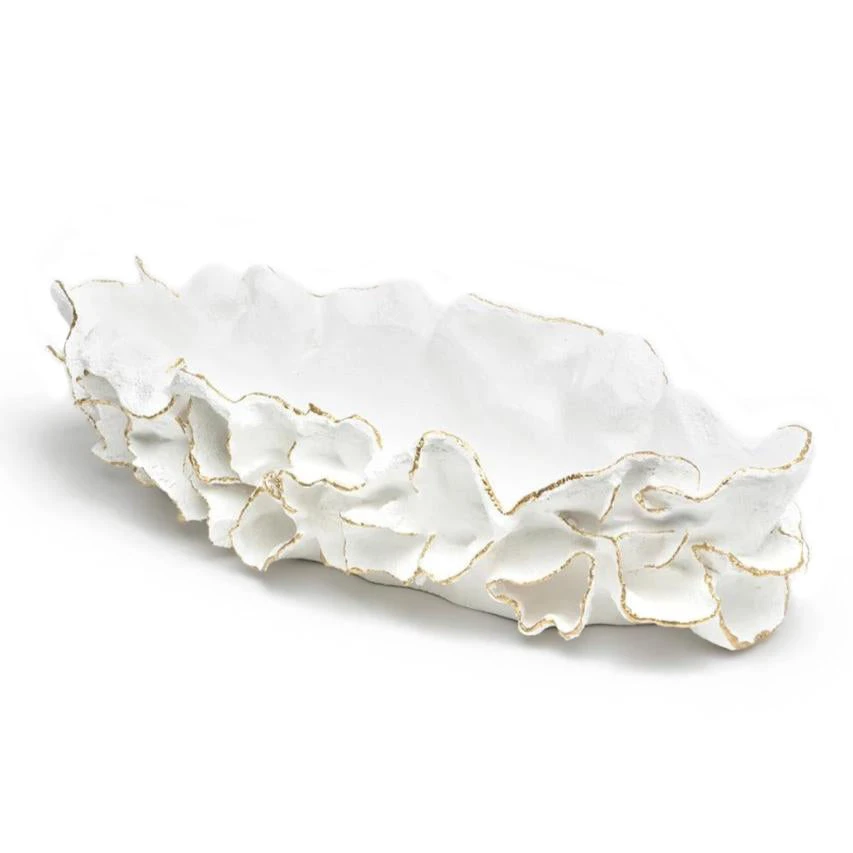 Made Goods Coco Tray White With Gold Faux Coral 9 Made Goods Coco Tray White With Gold Faux Coral