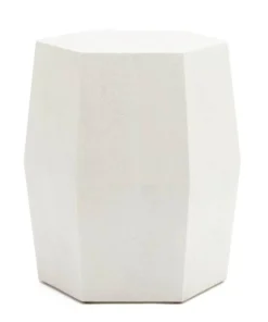Made Goods New Arrivals Daryl Stool Pristine Faux Shagreen