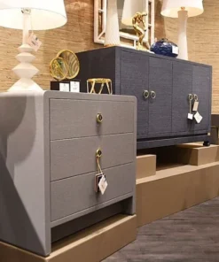 Bungalow 5 New Arrivals Meredith 4 Door Cabinet Navy Blue