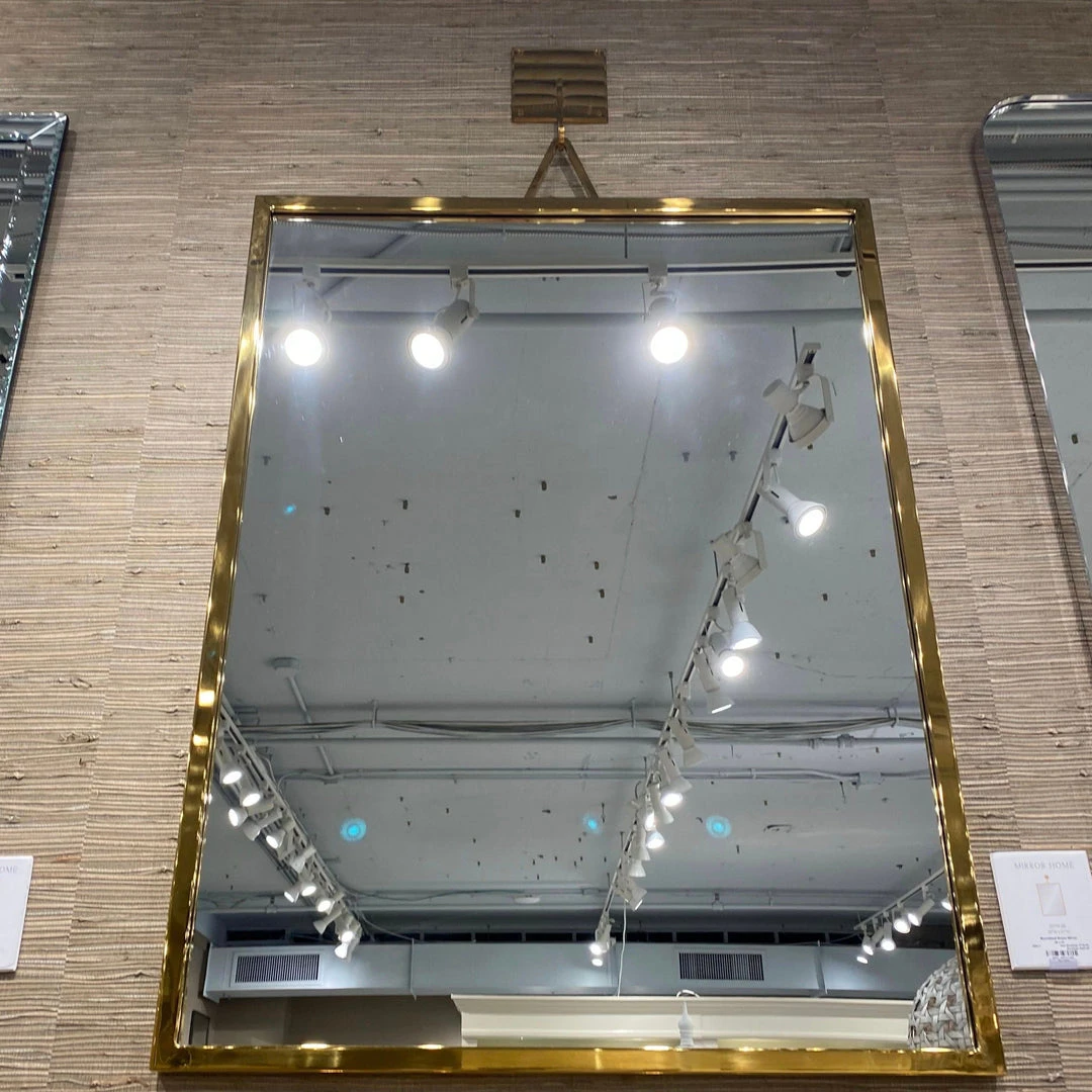 Mirror Home New Arrivals Welded Wall Mount Mirror Burnished Brass 4 Mirror Home New Arrivals Welded Wall Mount Mirror Burnished Brass