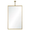 Mirror Home Ceiling Mount Mirror Burnished Brass