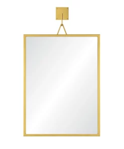 Mirror Home New Arrivals Welded Wall Mount Mirror Burnished Brass