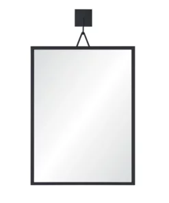 Mirror Home Welded Wall Mount Mirror Black Nickel