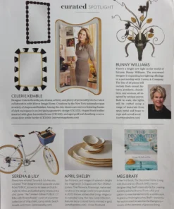 Mirror Home New Arrivals Black Leather And Burnished Brass Mirror