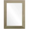 Mirror Home Green Hide And Bronze Nailhead Mirror New Arrivals