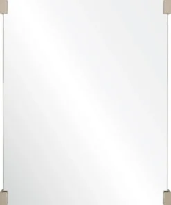 Mirror Home New Arrivals Rectangle Framed Mirror With Nickel Detail