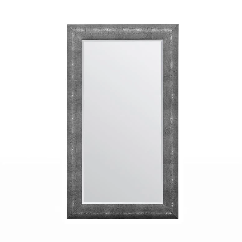 Made Goods Sabine Rectangular Mirror Cool Grey Faux Shagreen 3 Made Goods Sabine Rectangular Mirror Cool Grey Faux Shagreen