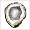 Natural Curiosities New Arrivals Black And White Geode 1 Framed Artwork