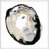 Natural Curiosities New Arrivals Black And White Geode 3 Framed Artwork