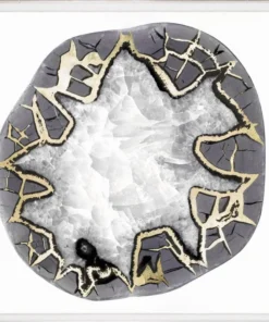 Natural Curiosities Black And White Geode 4 Framed Artwork