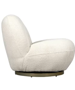 Noir Artemis Chair Teddy Ivory Fabric New Arrivals