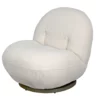 Noir Artemis Chair Teddy Ivory Fabric New Arrivals