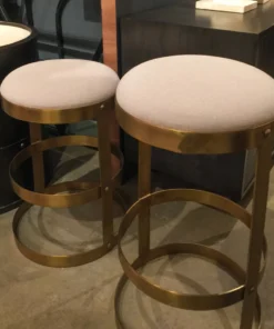 Noir Dior Bar And Counter Stool Antique Brass