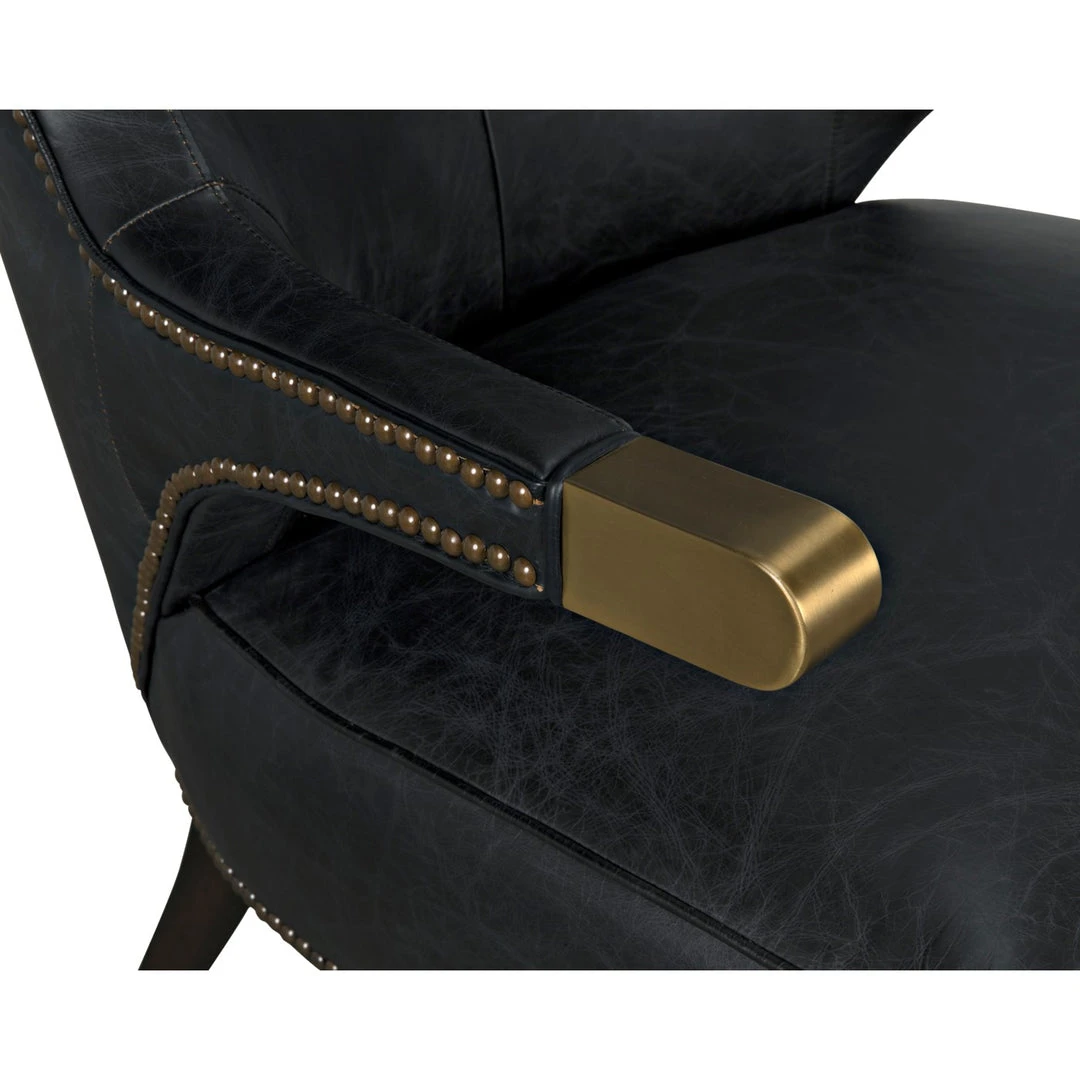 Noir Heracles Chair Black Leather 5 Noir Heracles Chair Black Leather