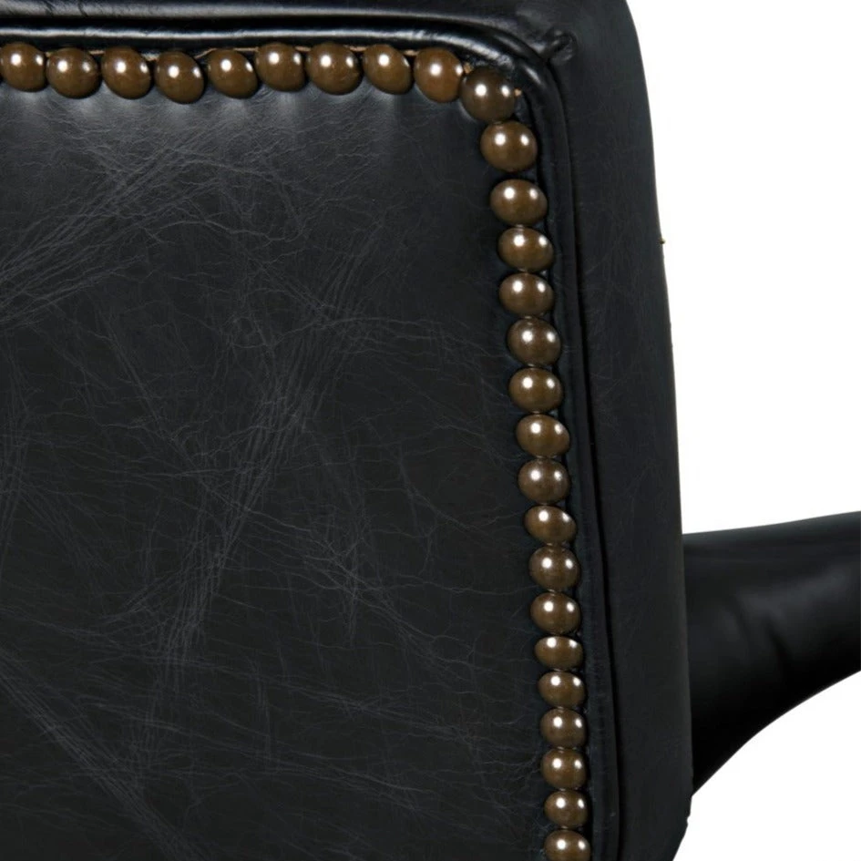 Noir Heracles Chair Black Leather 4 Noir Heracles Chair Black Leather