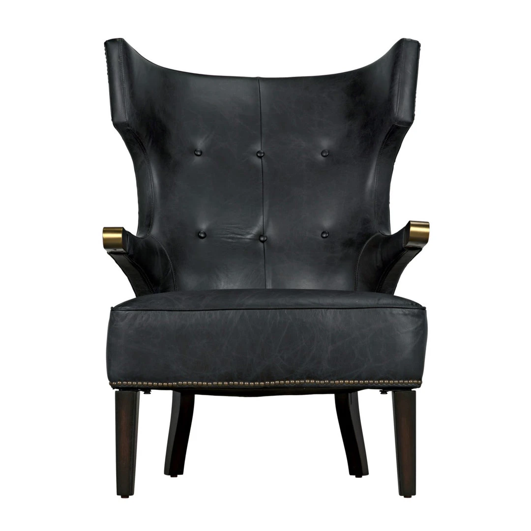 Noir Heracles Chair Black Leather 9 Noir Heracles Chair Black Leather