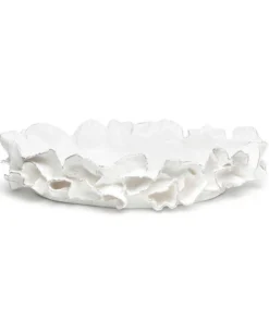 Made Goods Coco Tray White With Silver Faux Coral New Arrivals