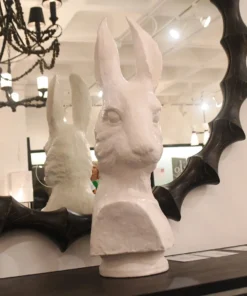 Oly Studio Fiver Animal Bust Frost White