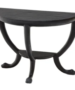 Oly Studio Fersen Half Table Black Resin New Arrivals