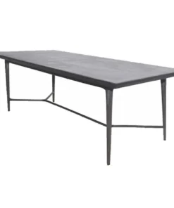 Oly Studio Ray Rectangle Dining Table Coal Rustic Top New Arrivals