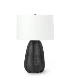 Palecek Keiko Table Lamp Charcoal