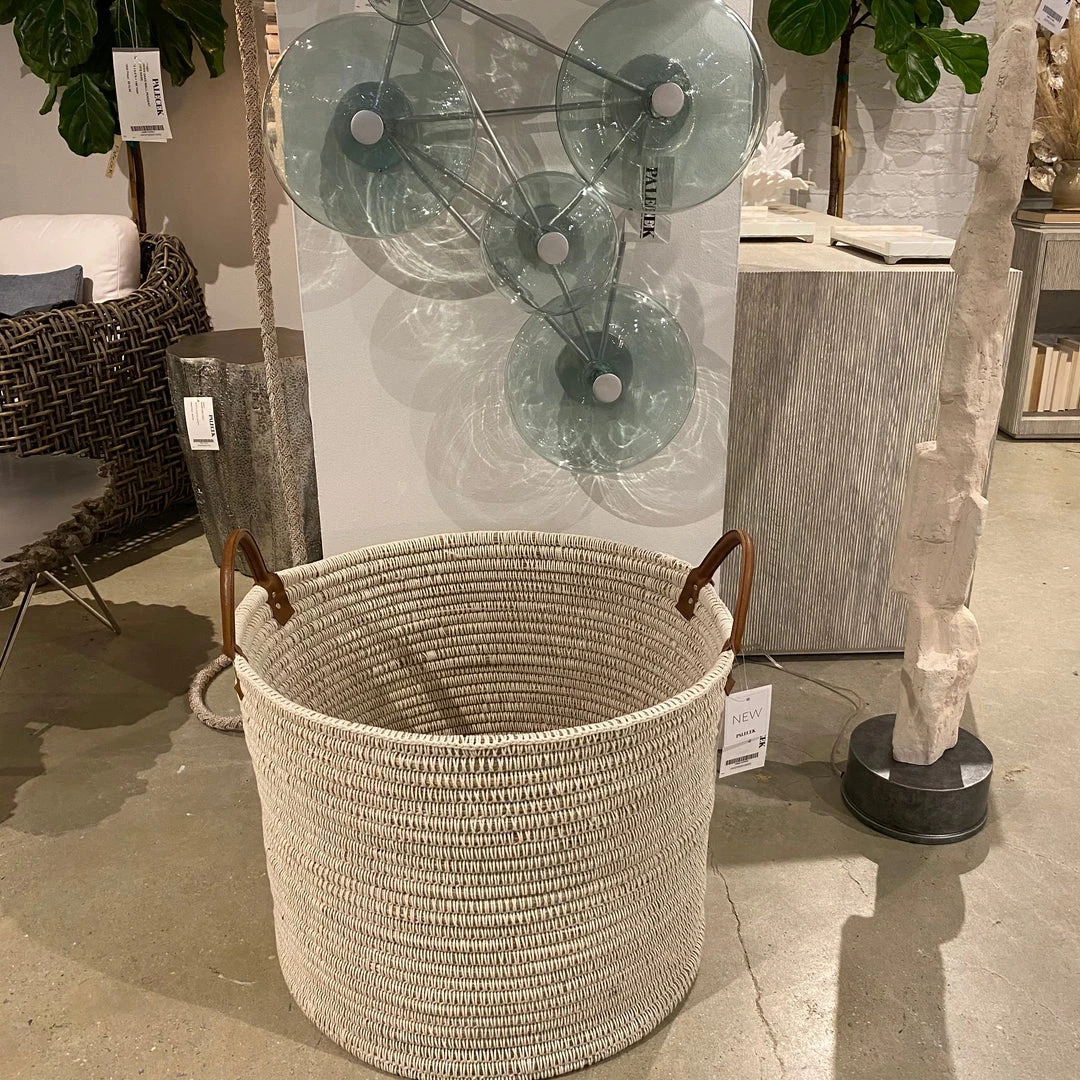 Palecek Cairo Planter Basket White New Arrivals 4 Palecek Cairo Planter Basket White New Arrivals