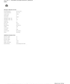 Palecek Andorra Pendant Medium Grey 11 Palecek Andorra Pendant Medium Grey