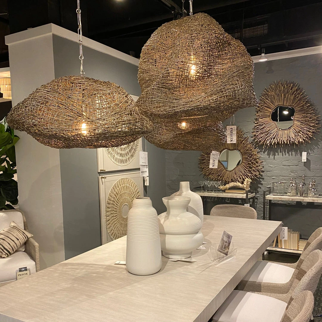 Palecek Andorra Pendant Medium Grey 5 Palecek Andorra Pendant Medium Grey