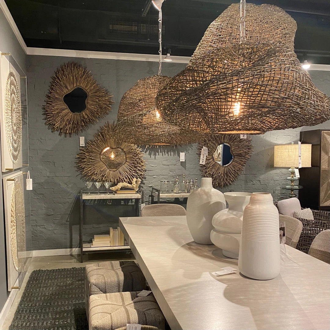 Palecek Andorra Pendant Medium Grey 4 Palecek Andorra Pendant Medium Grey