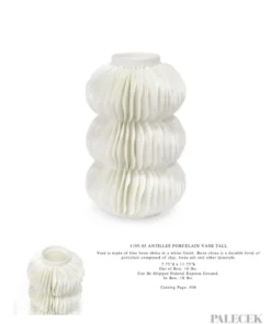 Palecek Antilles Porcelain Vase Tall 15 Palecek Antilles Porcelain Vase Tall