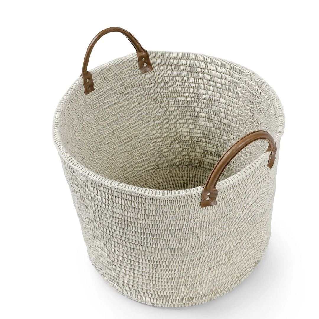 Palecek Cairo Planter Basket White New Arrivals 5 Palecek Cairo Planter Basket White New Arrivals