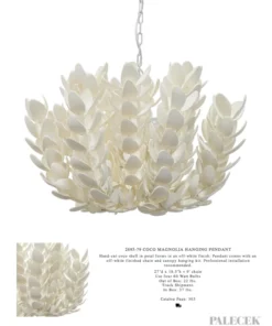 Palecek Coco Magnolia Hanging Pendant