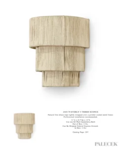 Palecek Everly 3 Tiered Sconce