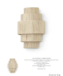 Palecek Everly 5 Tiered Sconce New Arrivals
