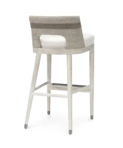 Palecek New Arrivals Fritz Rope Bar Stool Fog White 11 Palecek New Arrivals Fritz Rope Bar Stool Fog White