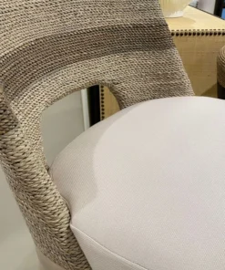 Palecek New Arrivals Fritz Rope Bar Stool Fog White 10 Palecek New Arrivals Fritz Rope Bar Stool Fog White