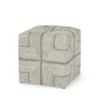 Palecek Fritz Rope Square Ottoman White Fog New Arrivals