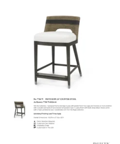 Palecek Fritz Rope Counter Stool 12 Palecek Fritz Rope Counter Stool