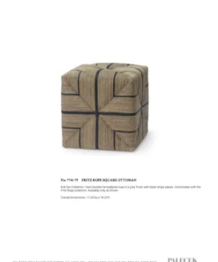 Palecek New Arrivals Fritz Rope Square Ottoman
