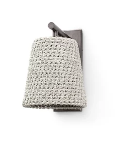 Palecek Green Oaks Sconce Whitesand And Bronze