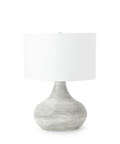 Palecek New Arrivals Hewitt Table Lamp Short Whitewash
