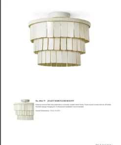 Palecek Juliet Semi Flush 10 Palecek Juliet Semi Flush