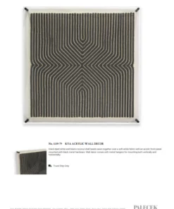 Palecek Kuba Acrylic Wall Decor New Arrivals