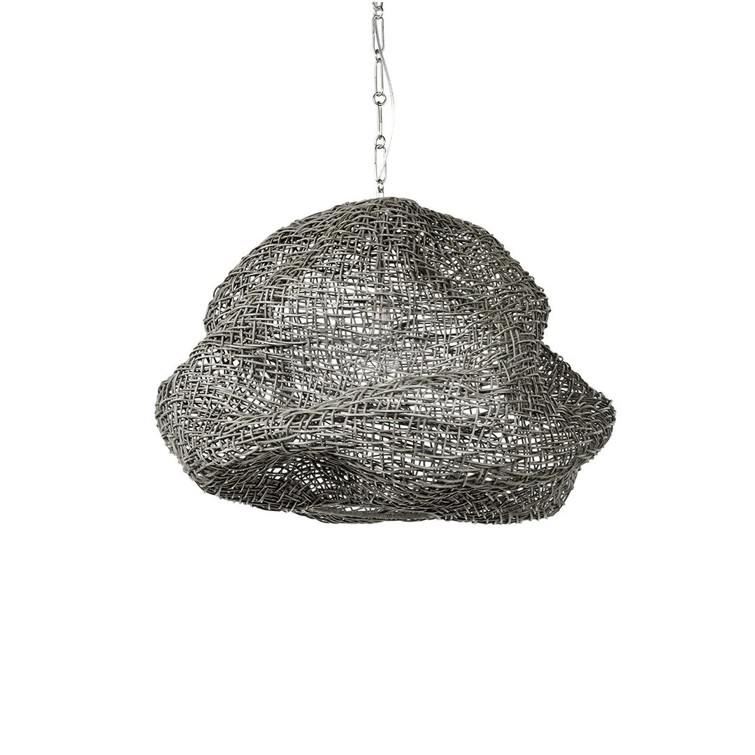 Palecek Andorra Pendant Medium Grey 3 Palecek Andorra Pendant Medium Grey