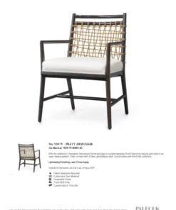 Palecek New Arrivals Pratt Arm Chair