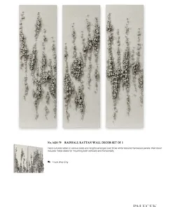 Palecek New Arrivals Rainfall Rattan Wall Decor Set Of 3 16 Palecek New Arrivals Rainfall Rattan Wall Decor Set Of 3