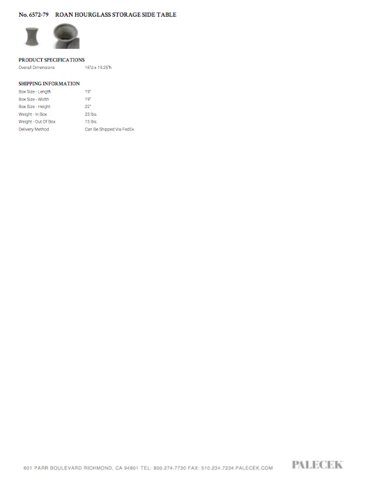 Palecek New Arrivals Roan Drum Side Table 6 Palecek New Arrivals Roan Drum Side Table