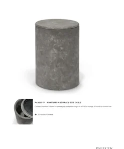 Palecek New Arrivals Roan Drum Side Table 8 Palecek New Arrivals Roan Drum Side Table
